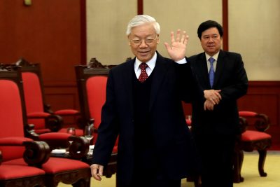 Vietnam's General Secretary Nguyen Phu Trong at the office of Communist Party Vietnam Central Committee in Hanoi, Vietnam, 16 January, 2017 (Photo: Reuters/Minh Hoang/Pool).