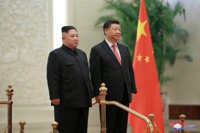 North Korean leader Kim Jong Un meets President Xi Jinping in Beijing, China, in this photo released by North Korea's Korean Central News Agency, 10 January 2019 (Photo: Reuters/KCNA).