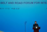 Pakistani Prime Minister Imran Khan delivers a speech at the opening ceremony for the second Belt and Road Forum in Beijing, China, 26 April 2019. (Photo: Reuters/Florence Lo).