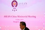 China's Foreign Minister Wang Yi attends the ASEAN–China ministerial meeting in Bangkok, Thailand, 31 July 2019 (Photo: Reuters/Athit Perawongmetha).