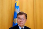 South Korean President Moon Jae-in looks on, during an interview with Reuters, at the Presidential Blue House in Seoul, South Korea 22 June, 2017 (Photo: Reuters/Kim).