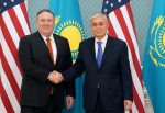 US Secretary of State Mike Pompeo meets Kazakh President Kassym-Jomart Tokayev at the Akorda presidential residence in Nur-Sultan, Kazakhstan, 2 February 2020 (Photo: Reuters/Kevin Lamarque).