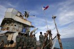 Members of the Philippine Marines on BRP Sierra Madre, a dilapidated Philippine Navy ship (Photo: Reuters/Erik De Castro).