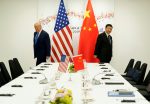 US President Donald Trump attends a bilateral meeting with China's President Xi Jinping during the G20 leaders summit in Osaka, Japan, 29 June, 2019 (Photo: Reuters/Kevin Lamarque/File Photo).