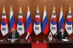 Russian Foreign Minister Sergei Lavrov speaks during a joint announcement with South Korean Foreign Minister Chung Eui-yong at the Foreign Ministry in Seoul, South Korea, 25 March 2021 (Photo: Ahn Young-joon/Pool via Reuters).