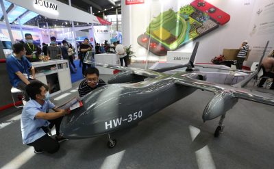 Shenzhen International UAV EXPO (World Unmanned Aerial Vehicle Exhibition) is held in Shenzhen, Guangdong Province, China on 21 May 2021 (Photo: Koki Kataoka/The Yomiuri Shimbun/Reuters).
