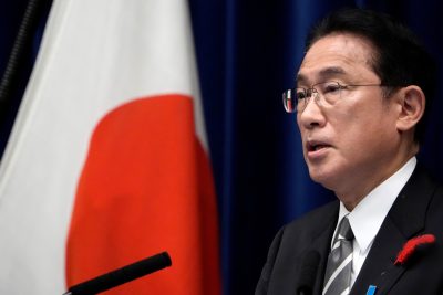 Japanese Prime Minister Fumio Kishida speaks during a news conference at the prime minister's official residence in Tokyo, Japan 14 October 2021 (Photo: Eugene Hoshiko/Reuters)