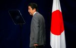 Former Japanese prime minister Shinzo Abe attends a news conference at the end of the G7 Summit in Taormina, Sicily, Italy, 27 May 2017. (Photo: Reuters/Tony Gentille)